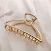 Elegant Gold Silver Hollow Geometric Metal Claw Vintage Hair Clip-Hair Accessories-Arimonz-18-Arimonz