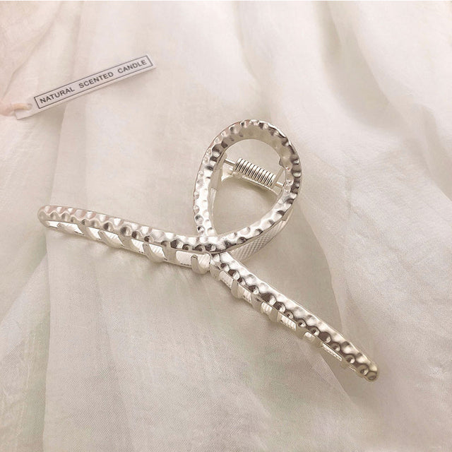 Elegant Gold Silver Hollow Geometric Metal Claw Vintage Hair Clip-Hair Accessories-Arimonz-3-Arimonz