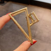 Elegant Gold Silver Hollow Geometric Metal Claw Vintage Hair Clip-Hair Accessories-Arimonz-Arimonz