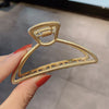 Elegant Gold Silver Hollow Geometric Metal Claw Vintage Hair Clip-Hair Accessories-Arimonz-Arimonz