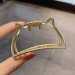 Elegant Gold Silver Hollow Geometric Metal Claw Vintage Hair Clip-Hair Accessories-Arimonz-34-Arimonz