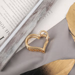 Elegant Gold Silver Hollow Geometric Metal Claw Vintage Hair Clip-Hair Accessories-Arimonz-39-Arimonz
