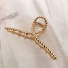 Elegant Gold Silver Hollow Geometric Metal Claw Vintage Hair Clip-Hair Accessories-Arimonz-6-Arimonz