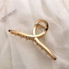 Elegant Gold Silver Hollow Geometric Metal Claw Vintage Hair Clip-Hair Accessories-Arimonz-Arimonz