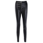 Elegant High Waist Faux Leather Pant-Pants-Arimonz-S-Arimonz