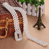 Elegant Metal Pearl Elastic Belt Buckle Chain For Women-Belts-Arimonz-Arimonz