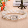 Elegant Metal Pearl Elastic Belt Buckle Chain For Women-Belts-Arimonz-A-Arimonz