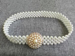 Elegant Metal Pearl Elastic Belt Buckle Chain For Women-Belts-Arimonz-B-Arimonz