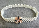 Elegant Metal Pearl Elastic Belt Buckle Chain For Women-Belts-Arimonz-C-Arimonz