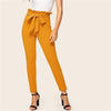 Elegant Paperbag Waist Belted Pants-Pants-Arimonz-Ginger-XS-Arimonz