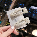 Elegant Pearls Hair Clips-Hair Accessories-Arimonz-2pcs 3-Arimonz