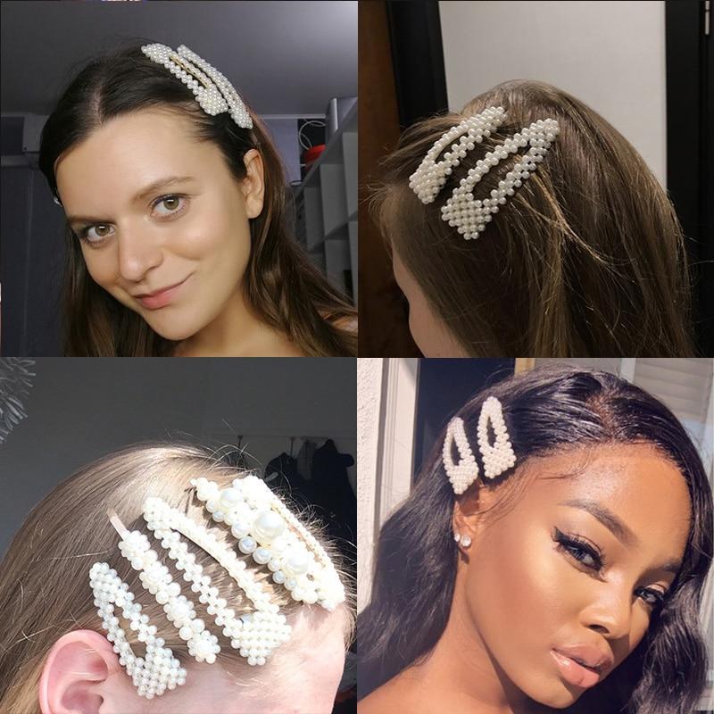 Elegant Pearls Hair Clips-Hair Accessories-Arimonz-Arimonz