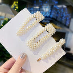 Elegant Pearls Hair Clips-Hair Accessories-Arimonz-3pcs 1-Arimonz