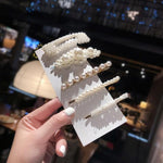 Elegant Pearls Hair Clips-Hair Accessories-Arimonz-5pcs 2-Arimonz