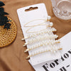 Elegant Pearls Hair Clips-Hair Accessories-Arimonz-6pcs-Arimonz