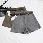 Elegant Shorts With Belt-Shorts-Arimonz-Arimonz