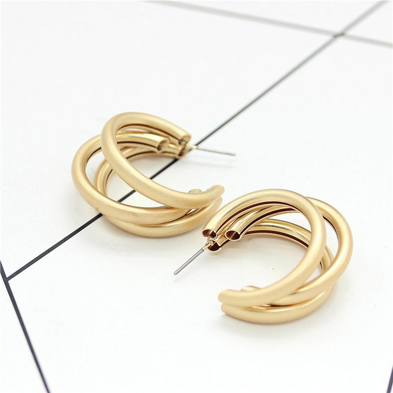 Elegant Three Hoops Earrings-Earrings-Arimonz-Arimonz