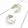 Elegant Three Hoops Earrings-Earrings-Arimonz-Arimonz