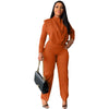 Elegant Two 2 Piece Sets Women Tracksuit Woman Office Outfits-Matching Sets-Arimonz-Orange-S-Arimonz