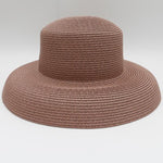 Elegant Wide Brim Straw Hat-Hats-Arimonz-Fuchsia-Arimonz
