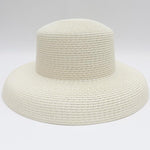 Elegant Wide Brim Straw Hat-Hats-Arimonz-Ivory-Arimonz