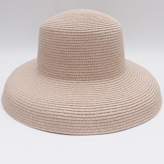 Elegant Wide Brim Straw Hat-Hats-Arimonz-Pink-Arimonz