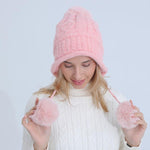Eleonor Big Fur Ball Winter Hat-Hats-Arimonz-Arimonz
