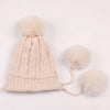 Eleonor Big Fur Ball Winter Hat-Hats-Arimonz-beige-Arimonz