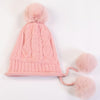Eleonor Big Fur Ball Winter Hat-Hats-Arimonz-pink-Arimonz