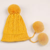 Eleonor Big Fur Ball Winter Hat-Hats-Arimonz-yellow-Arimonz