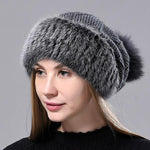 Emma Knitted Beanie-Hats-Arimonz-Dark Gray-Arimonz