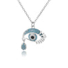 Evil Eye Pendants Necklaces for Women Stainless Steel Choker Necklace-Necklaces-Arimonz-Arimonz