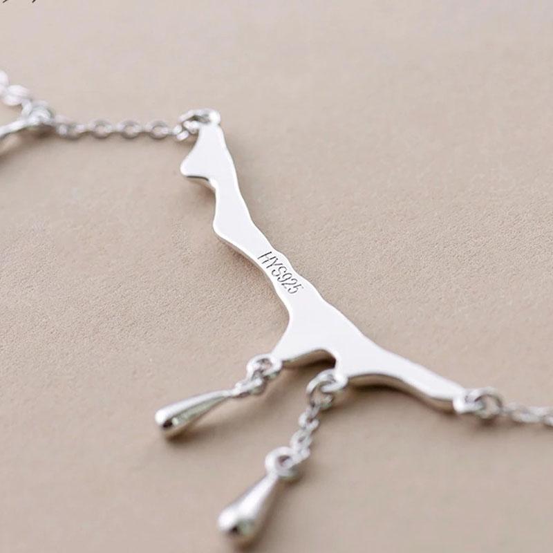 Falling Rain Choker Necklace for Women Simple Necklace Jewelry-Necklaces-Arimonz-Arimonz