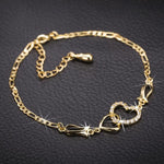 Fashion Bohemian Anklet For Women Gold Leg Chain Big Rhinestone Anklet-Anklets-Arimonz-love gold-Arimonz