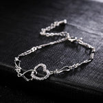 Fashion Bohemian Anklet For Women Gold Leg Chain Big Rhinestone Anklet-Anklets-Arimonz-love silver-Arimonz