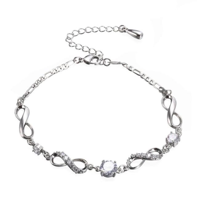 Fashion Bohemian Anklet For Women Gold Leg Chain Big Rhinestone Anklet-Anklets-Arimonz-Sliver-Arimonz