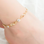 Fashion Bohemian Anklet For Women Gold Leg Chain Big Rhinestone Anklet-Anklets-Arimonz-Arimonz