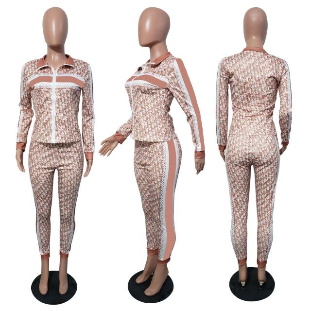 Fashion Casual Commuter Two-Piece Ladies Suit Women Jumpsuit-Casual Jumpsuits & Rompers-Arimonz-Apricot-S-Arimonz