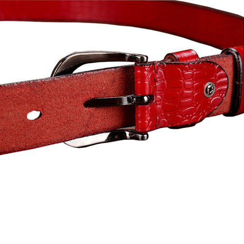 Fashion Genuine Leather Belts For Women Design Pin Buckle Belt-Women's Belts-Arimonz-Arimonz