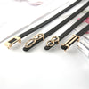 Fashion Leather Thin Belt Women Personality Metal Buckle Waist Belt-Belts-Arimonz-Arimonz