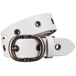 Fashion Metal Hollow Genuine Leather Belts For Women Pin Buckle Belt-Belts-Arimonz-Arimonz