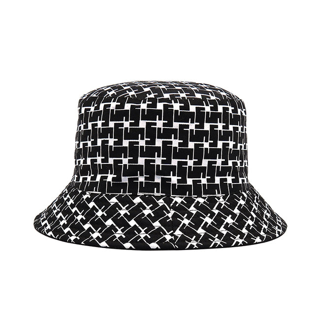 Fashion Reversible Leaf Print Bucket Hat Summer Sun Caps For Women-Bucket Hats-Arimonz-13-Arimonz
