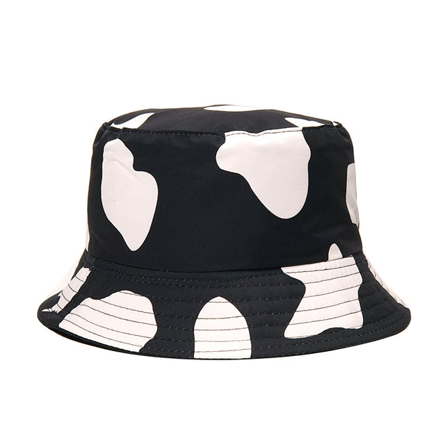 Fashion Reversible Leaf Print Bucket Hat Summer Sun Caps For Women-Bucket Hats-Arimonz-14-Arimonz