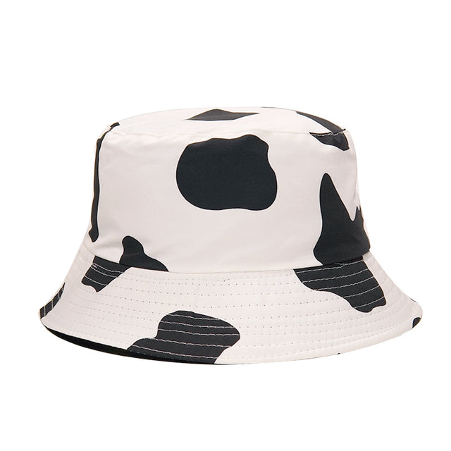 Fashion Reversible Leaf Print Bucket Hat Summer Sun Caps For Women-Bucket Hats-Arimonz-17-Arimonz