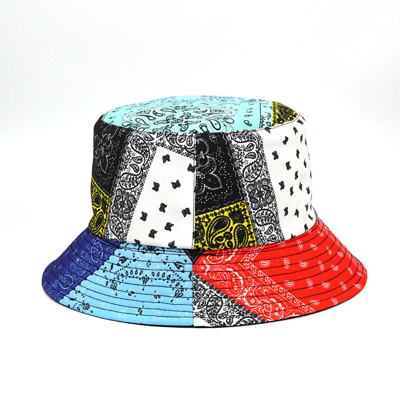 Fashion Reversible Leaf Print Bucket Hat Summer Sun Caps For Women-Bucket Hats-Arimonz-Arimonz
