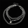 Fashionable Necklace Layered Chain Necklace Lock Pendant Jewelry For Women-Necklaces-Arimonz-Arimonz