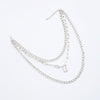 Fashionable Necklace Layered Chain Necklace Lock Pendant Jewelry For Women-Necklaces-Arimonz-Arimonz