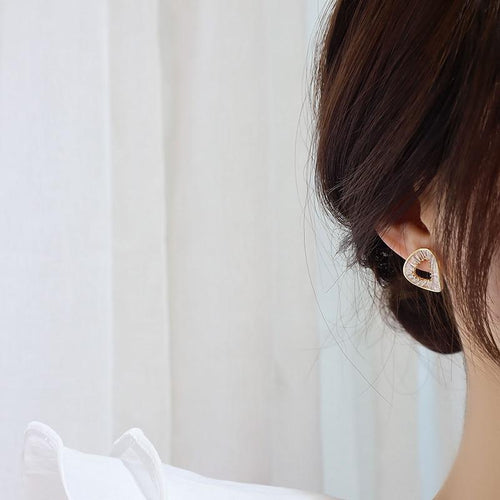 Fashionable Stud Earrings Irregular Circle Earrings for Women-Earrings-Arimonz-Arimonz