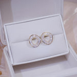 Fashionable Stud Earrings Irregular Circle Earrings for Women-Earrings-Arimonz-Arimonz