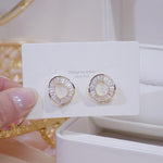 Fashionable Stud Earrings Irregular Circle Earrings for Women-Earrings-Arimonz-Arimonz